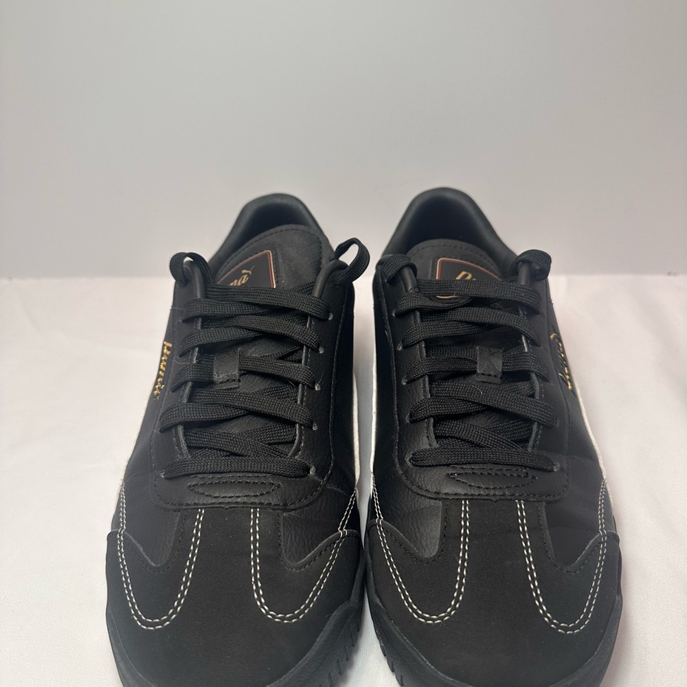 Puma Black Sneakers with White and Gold Details - Picture 2 of 6